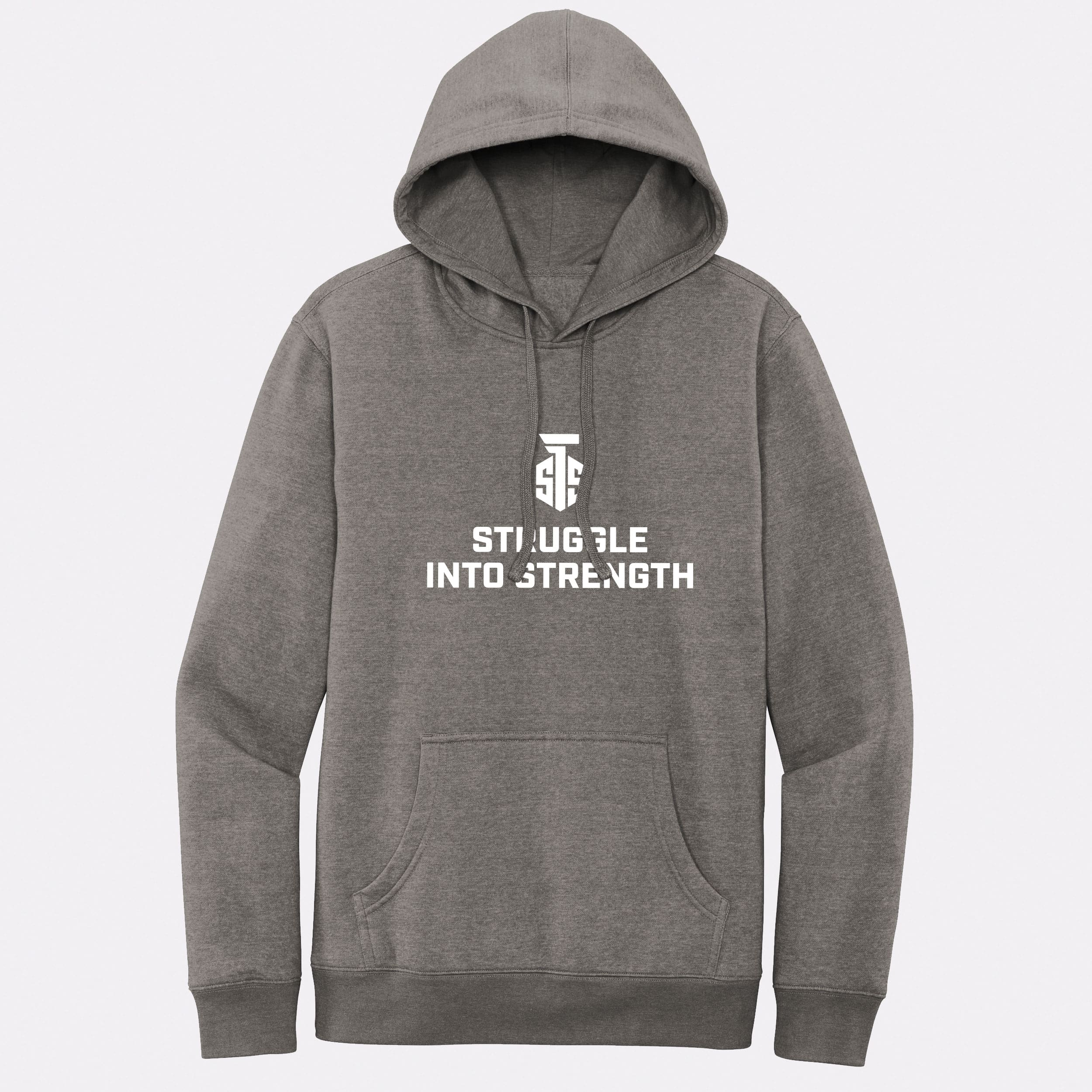 Struggle Into Strength Grey Frost Hoodie